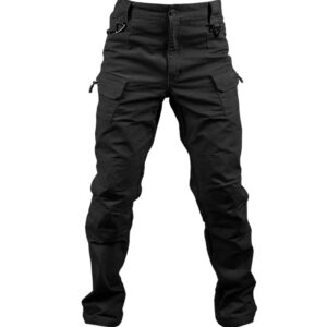 Custom ripstop IX7 tactical pants in Black, designed for law enforcement, SWAT, and security professionals.
