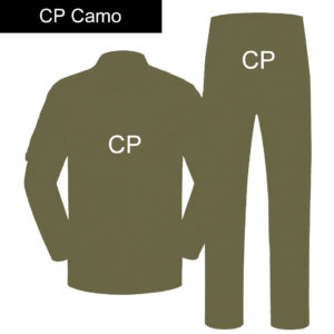 A placeholder image showing the custom tactical uniform set will be available in CP (Multicam) camouflage.