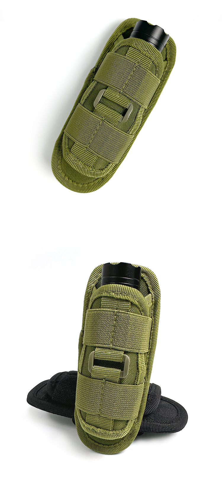 Custom flashlight pouch packaging sizing and procurement detail
