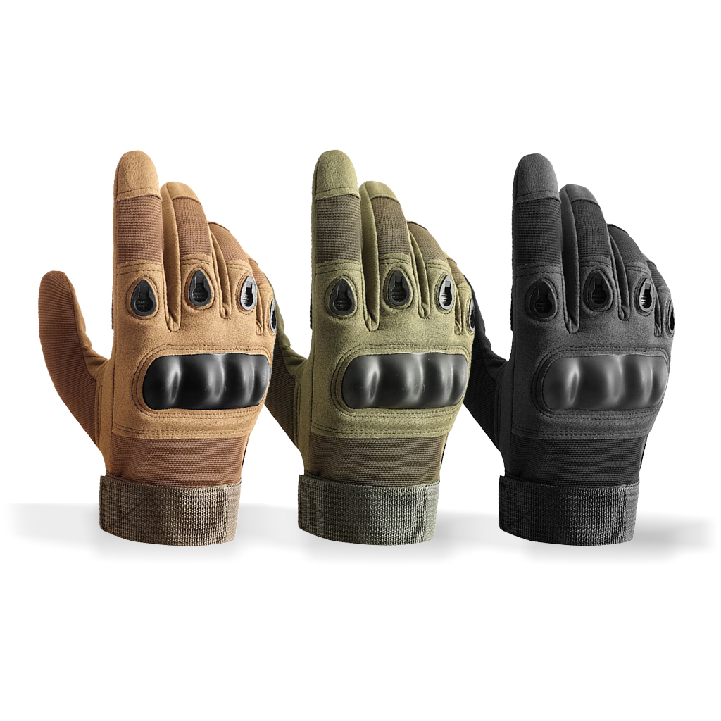 Hard knuckle tactical gloves color options for procurement