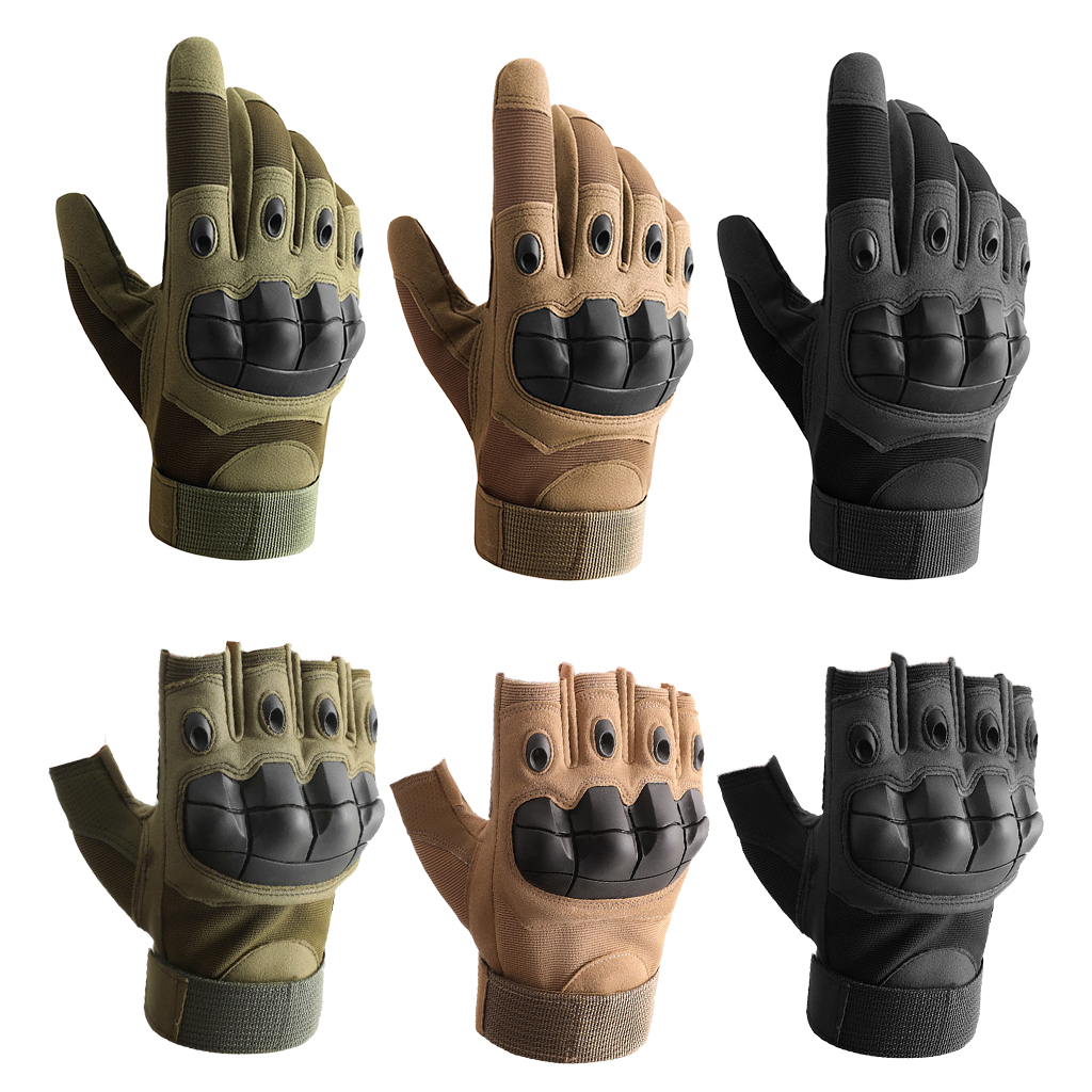 Tactical hard knuckle gloves motorcycle riding field use