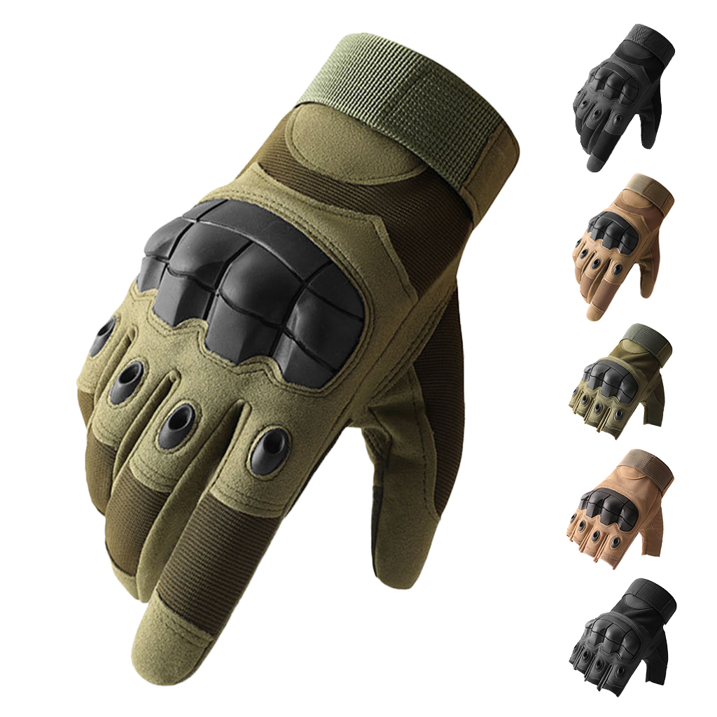 Custom hard knuckle gloves tactical shooting gear close-up
