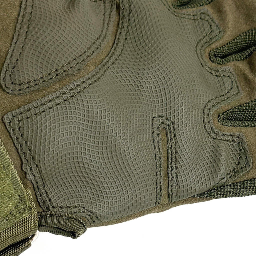 Full finger mesh tactical gloves anti-slip palm construction detail