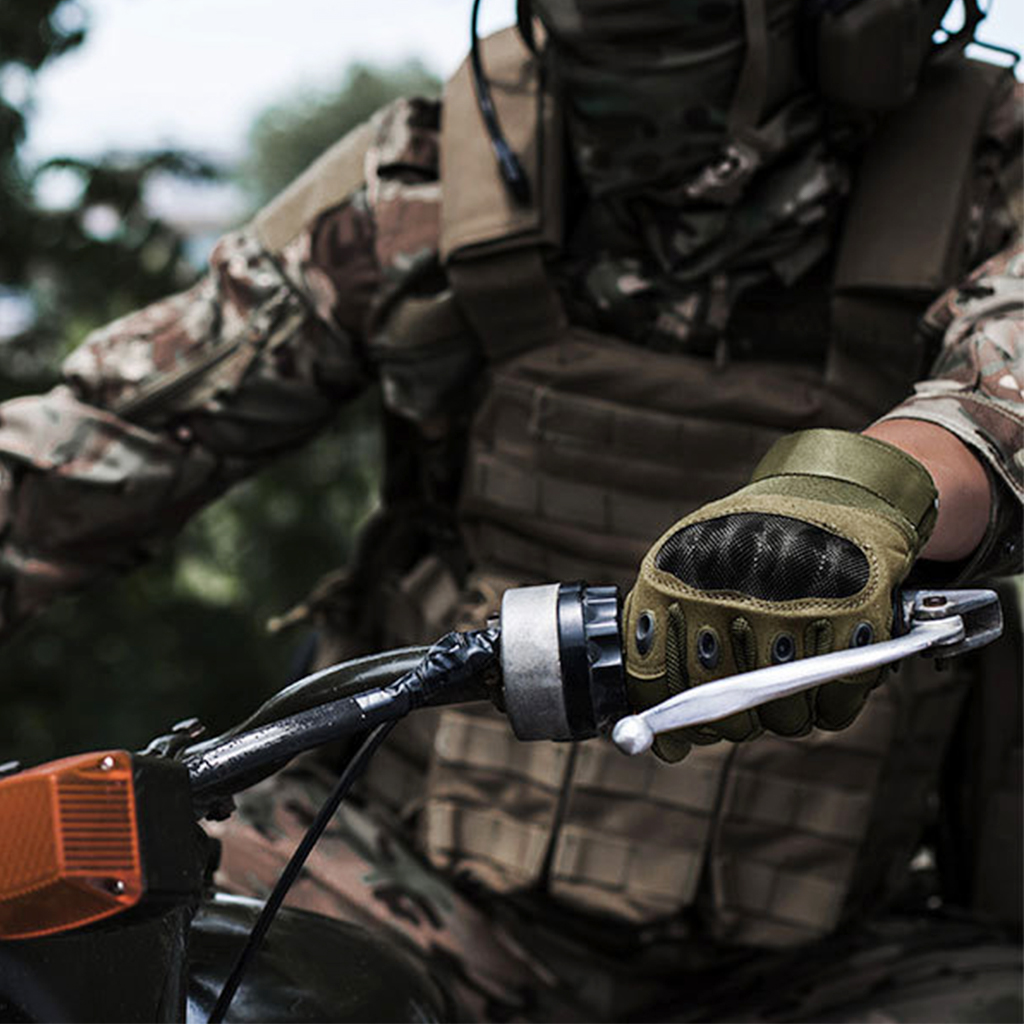 Custom mesh tactical gloves black half finger and full finger product view