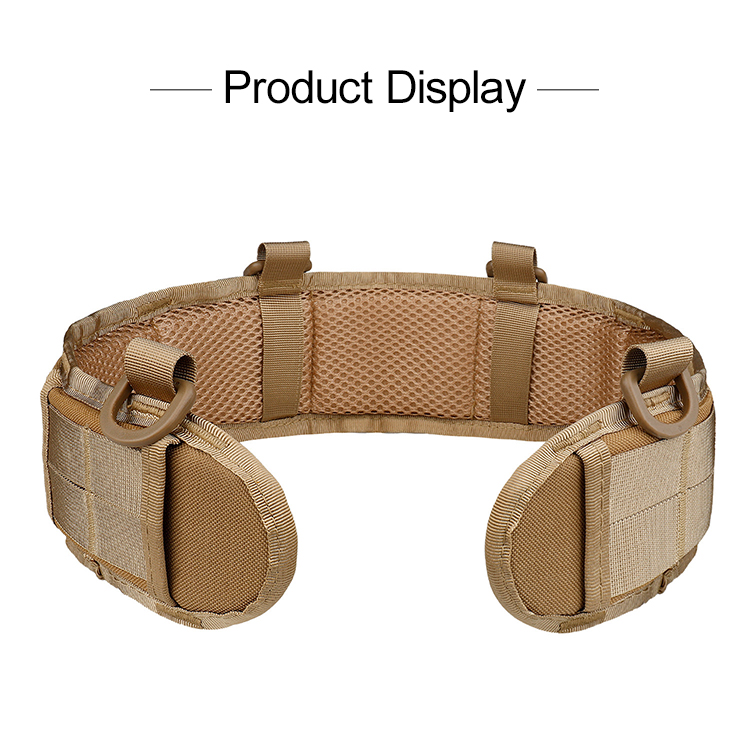MOLLE tactical belt reinforced stitching detail