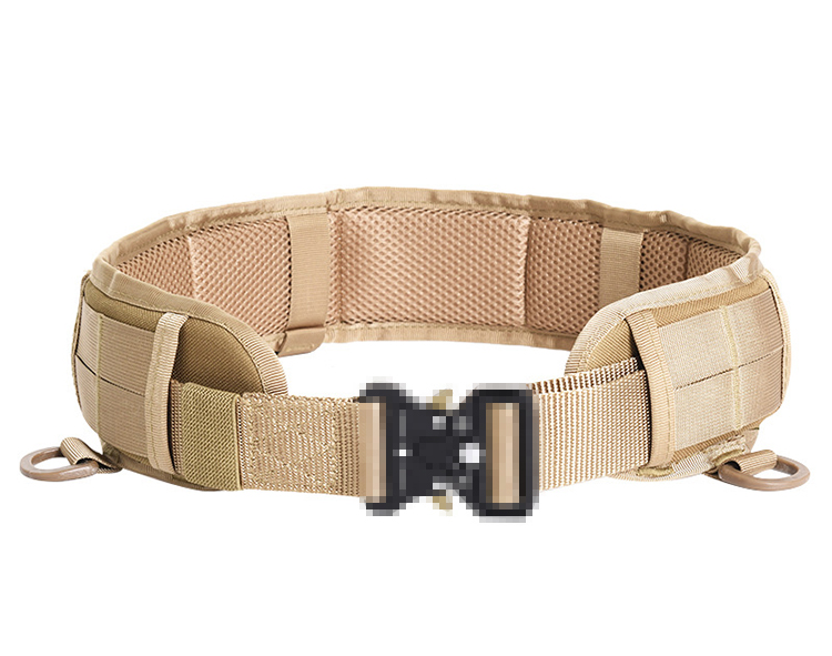Padded battle belt inner mesh support detail