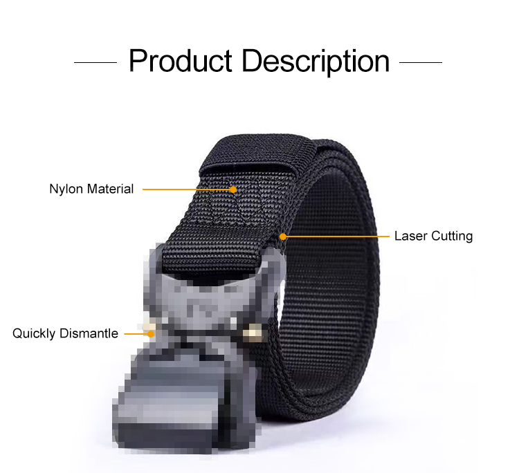 Custom narrow tactical belt product description