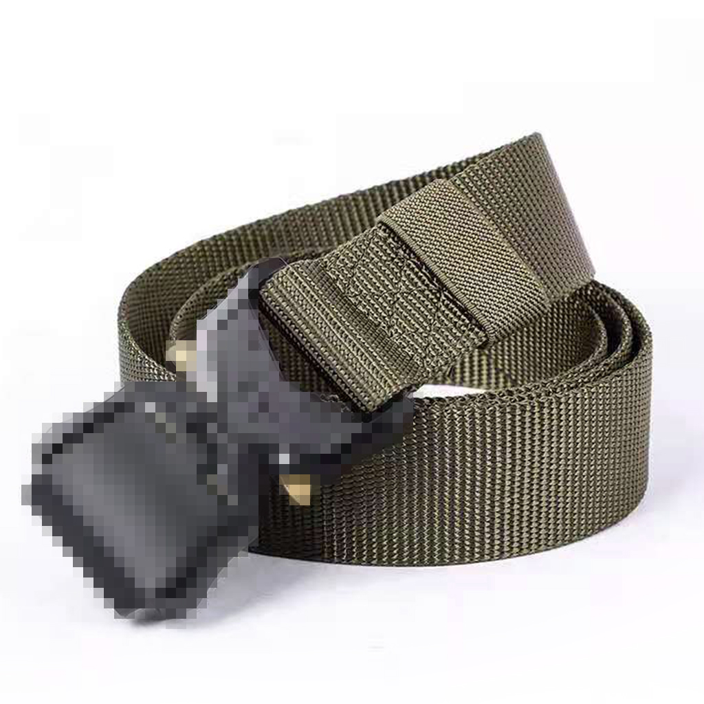 Narrow tactical belt large quick release buckle view