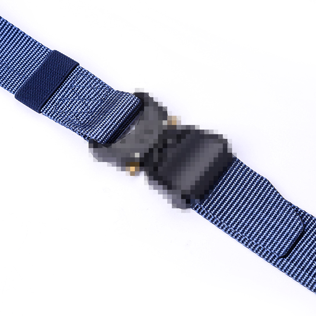 Custom tactical belt nylon webbing and buckle detail