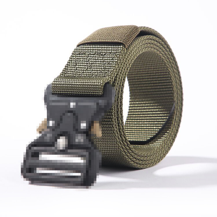 OD green tactical belt product display