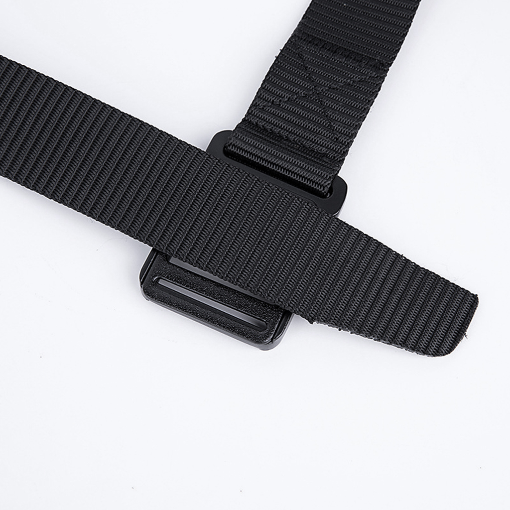 Black nylon tactical belt rolled product view