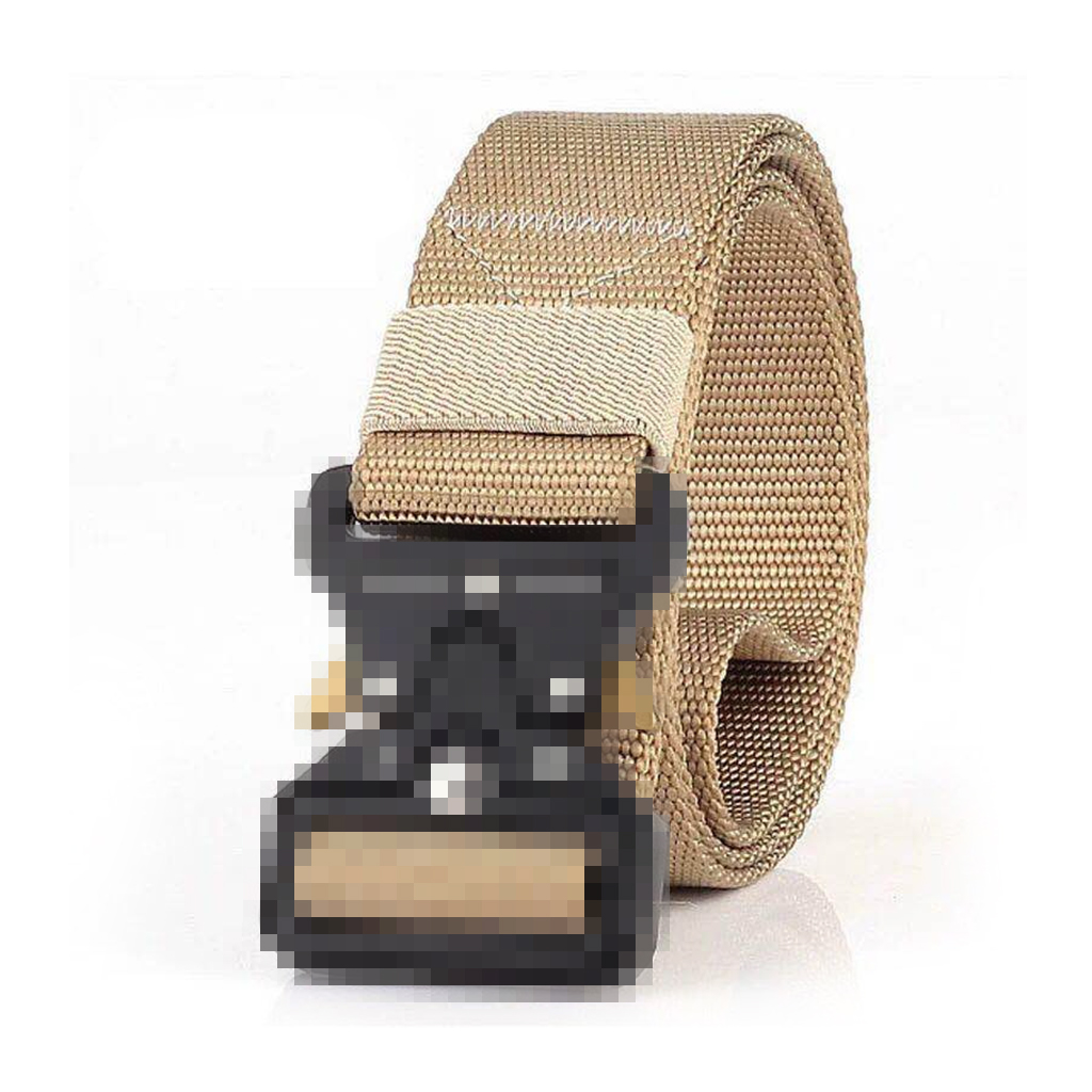 Nylon tactical belt adjustable strap detail