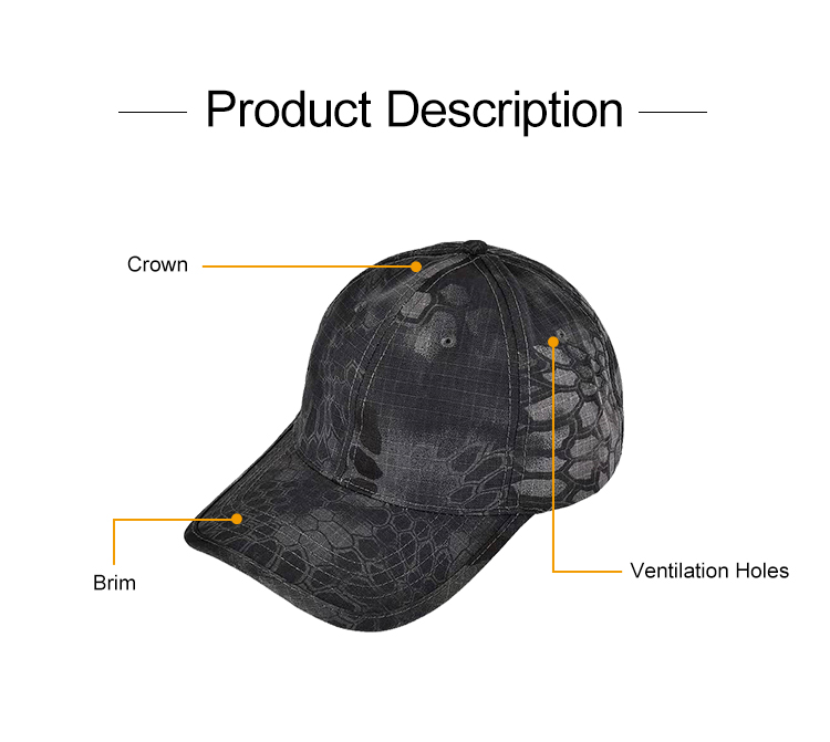 Six panel cap stitching and fabric detail