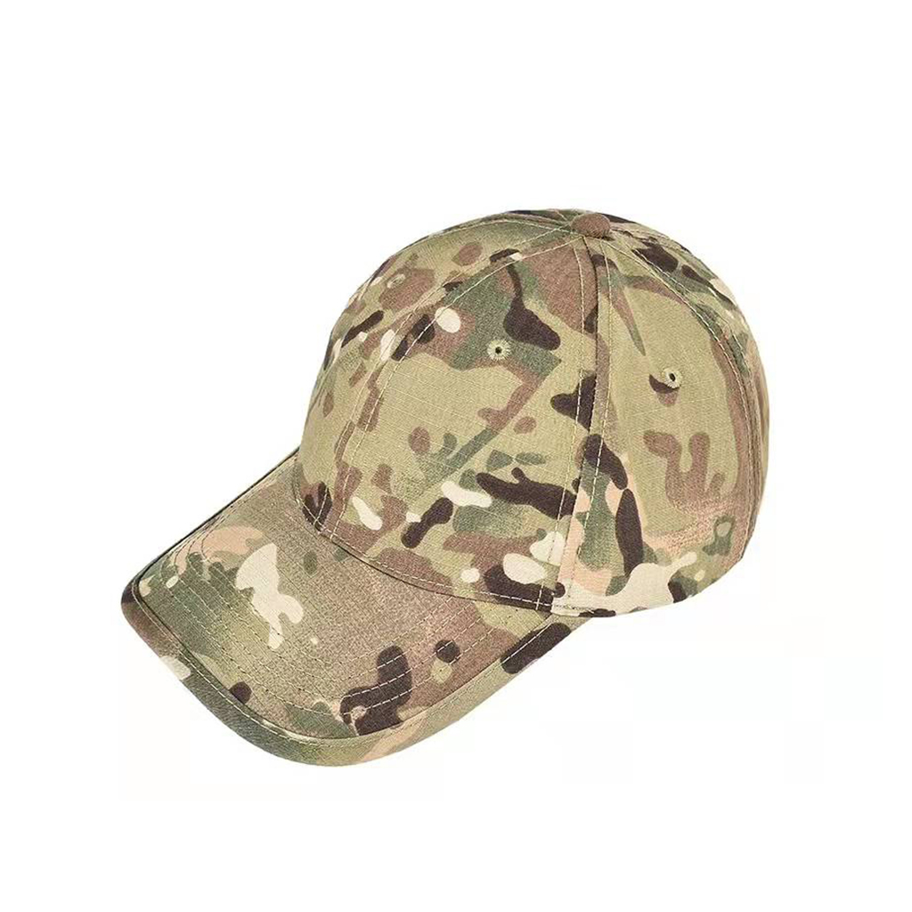 Custom six panel cap side profile