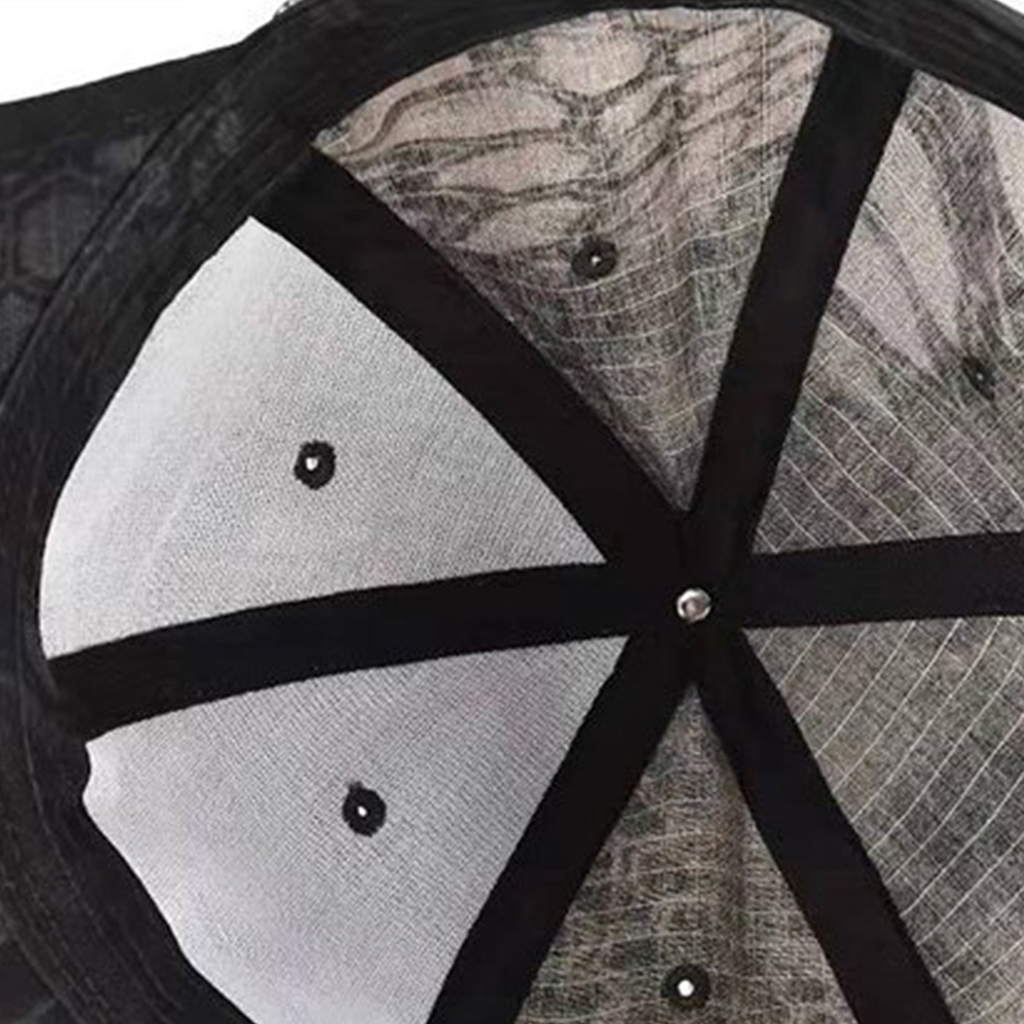 Six panel cap adjustable closure detail