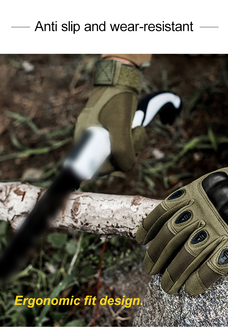 Tactical gloves Type B anti-slip and wear-resistant palm grip detail