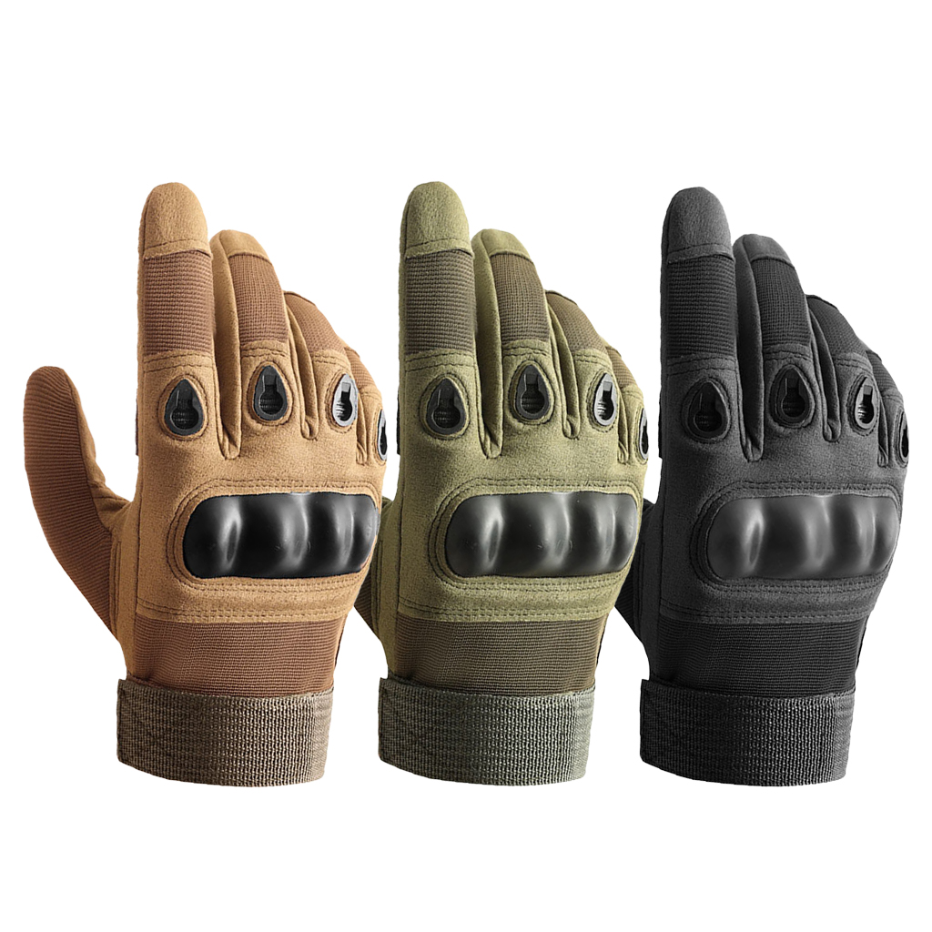 Tactical gloves Type B hook and loop wrist closure detail
