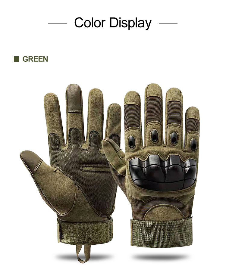 Tactical full finger gloves sizing chart and fit guide