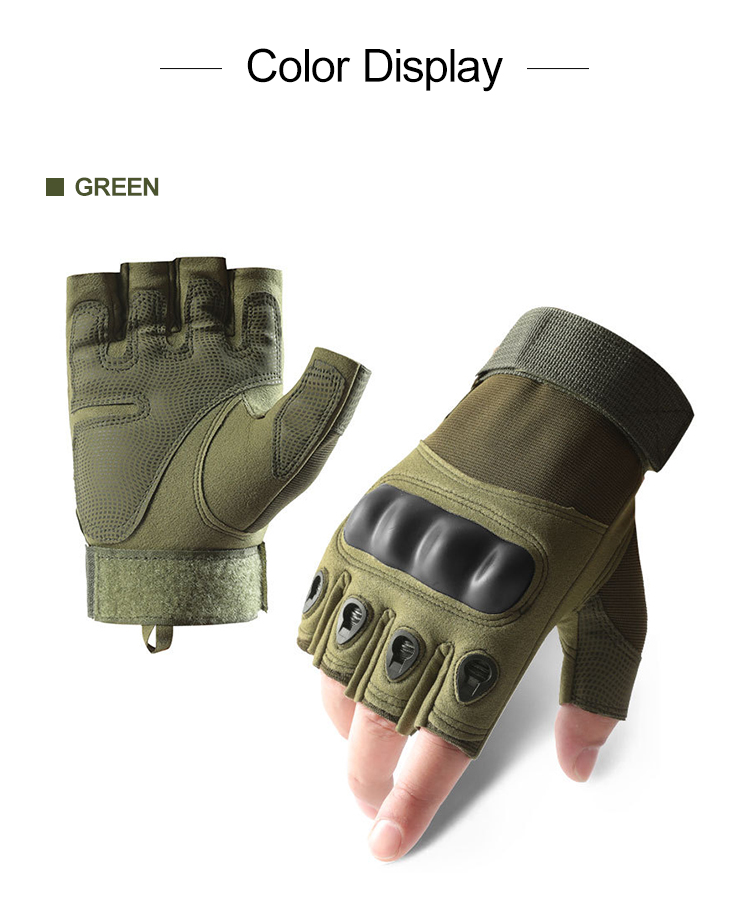 Tactical half finger gloves sizing chart and fit guide