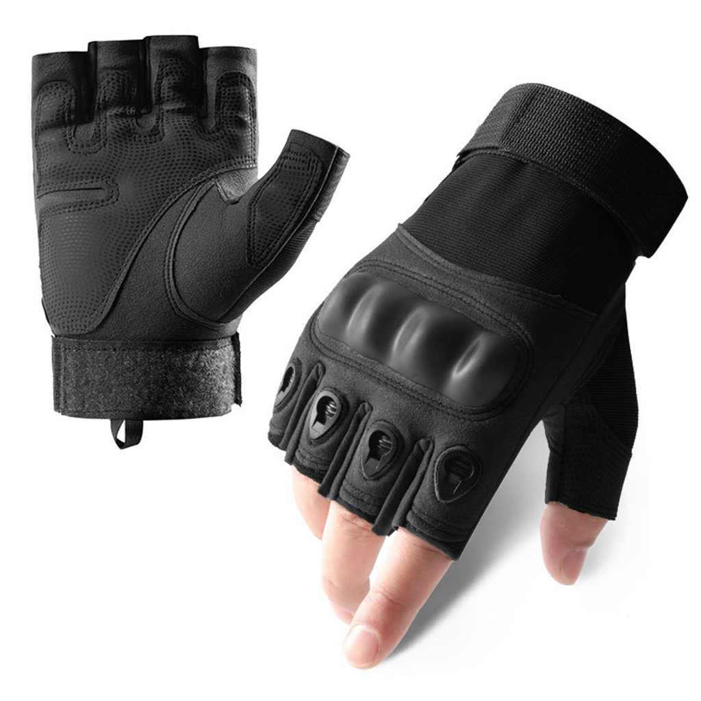 Custom tactical half finger gloves product color options