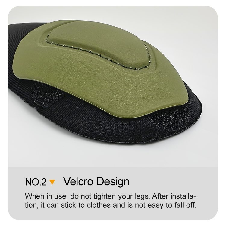 Adjustable strap design on black tactical knee and elbow pads