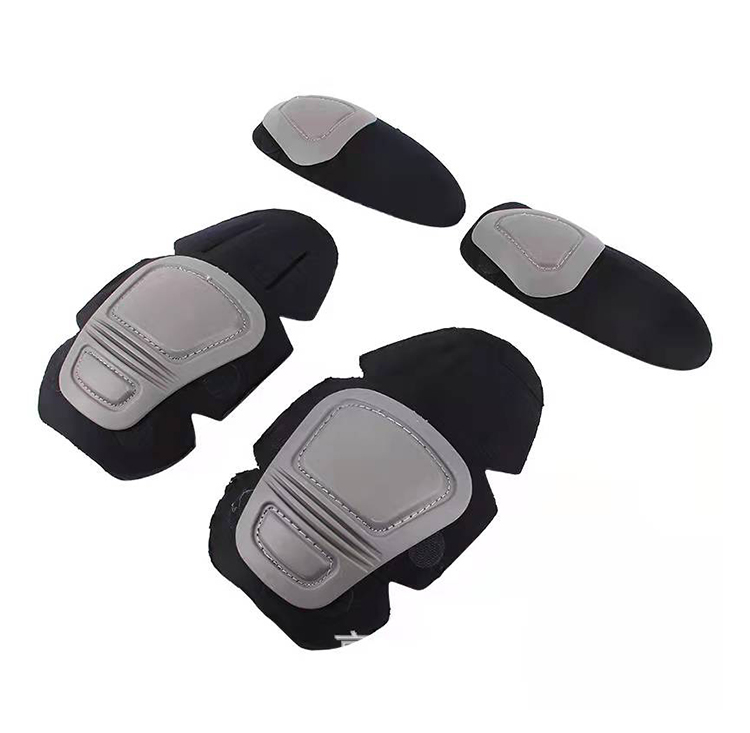 Durable black protective pads for knees and elbows