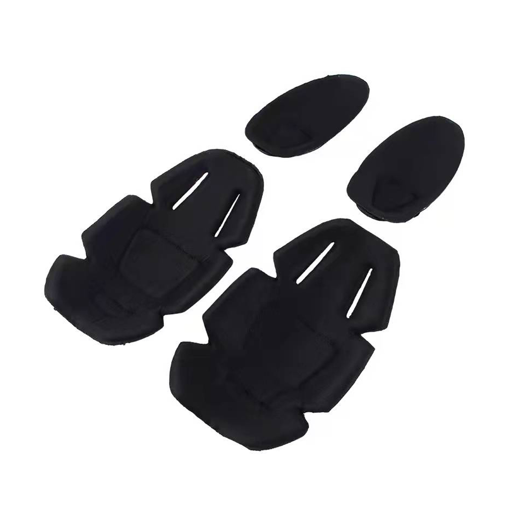 Hard shell knee and elbow protection pads for tactical training