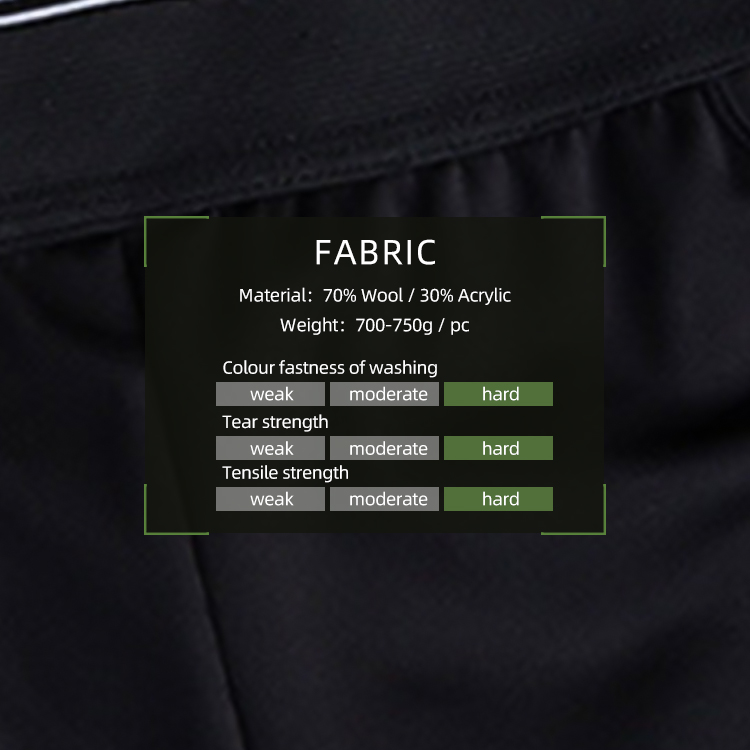 Custom tactical thermal underwear set fabric stretch and cold weather detail