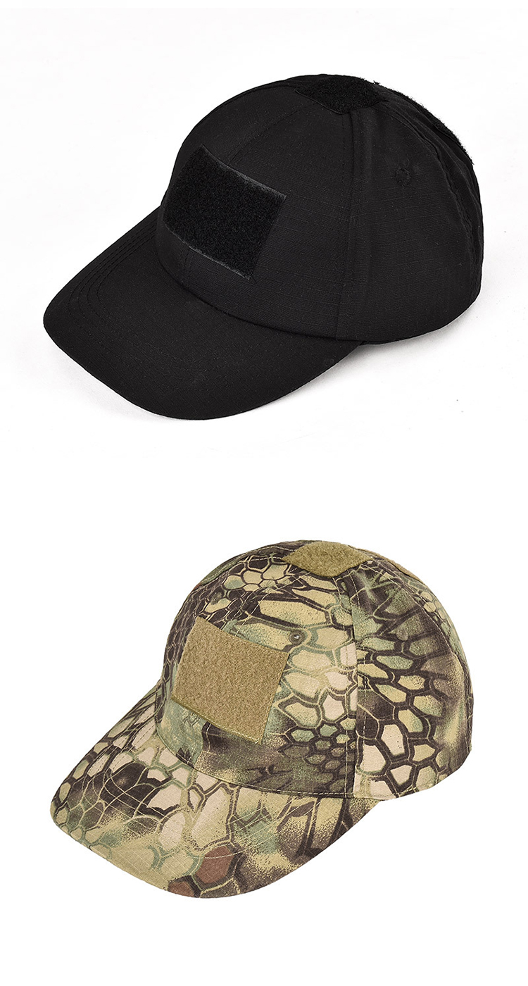 Custom Velcro cap packaging and product specification detail