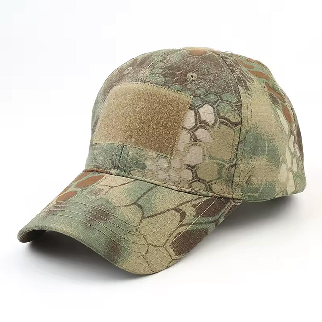 Velcro patch training cap detail view