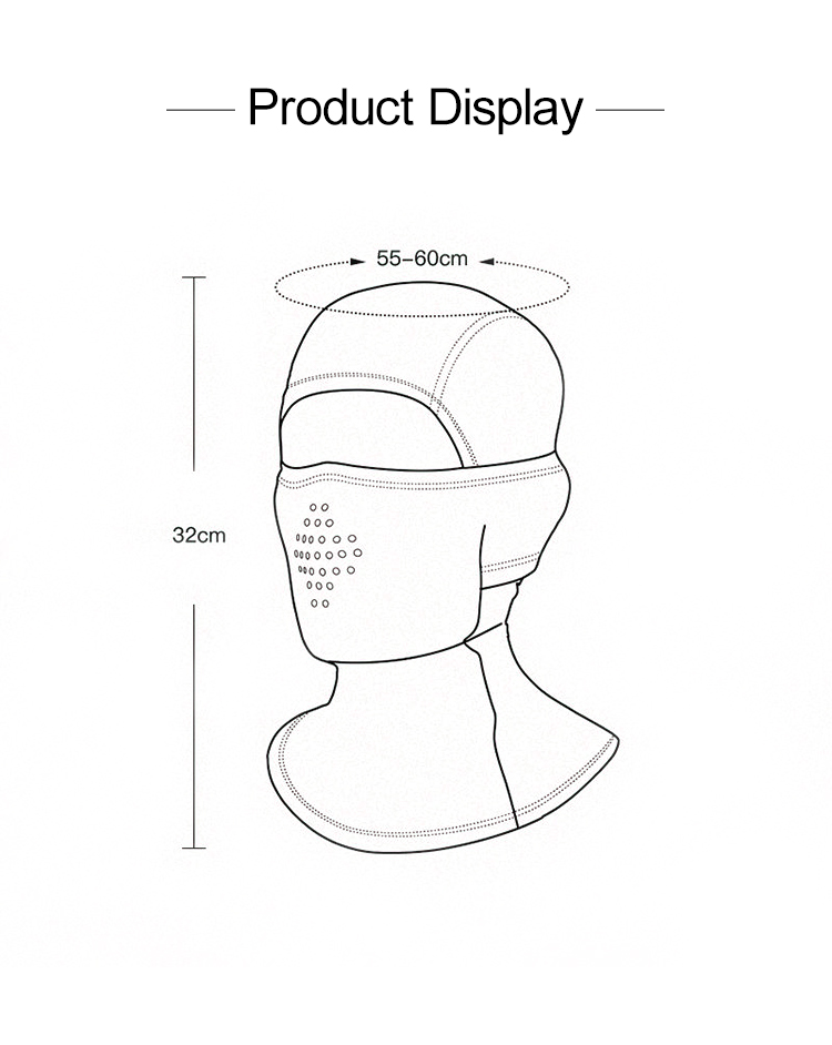 Custom tactical face mask packaging sizing and procurement detail