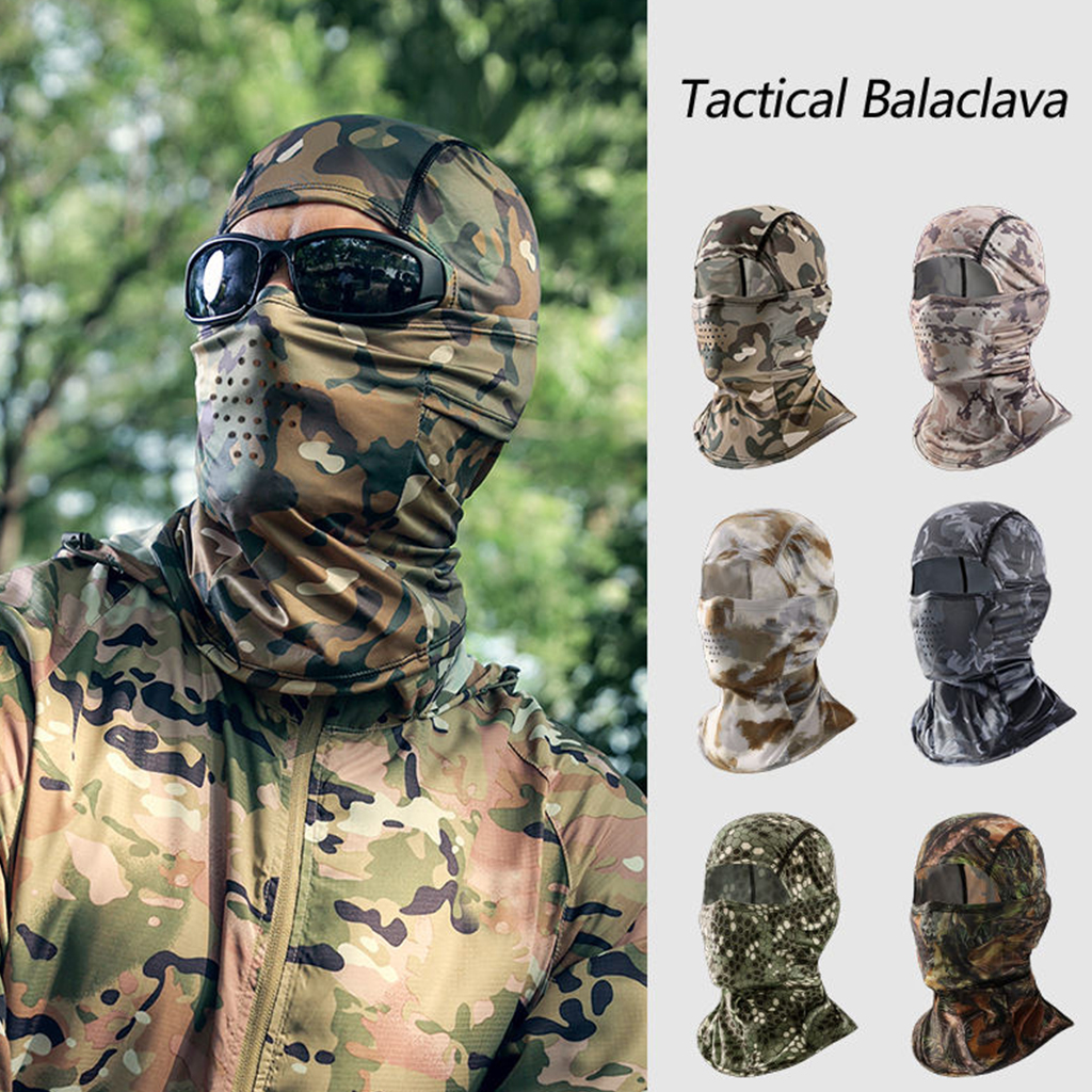 Custom tactical face mask front product view