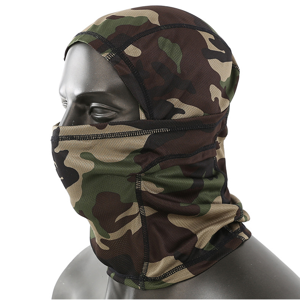 Custom tactical face mask angled product view