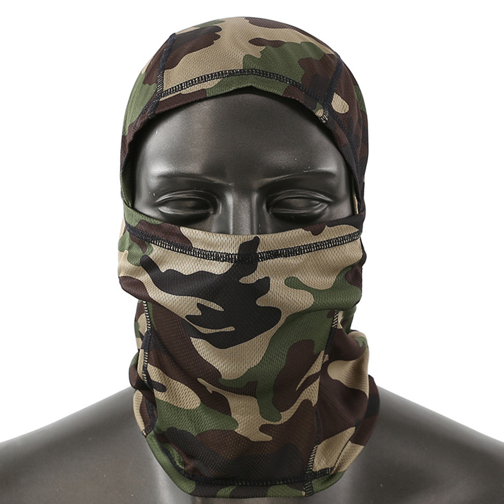 Tactical face mask fabric and fit detail