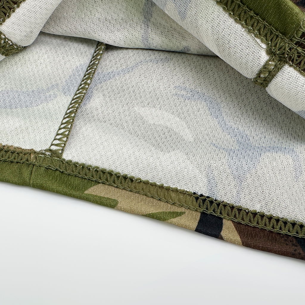Tactical face mask rear strap and construction view