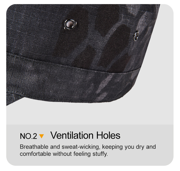 Military style cap product detail 3