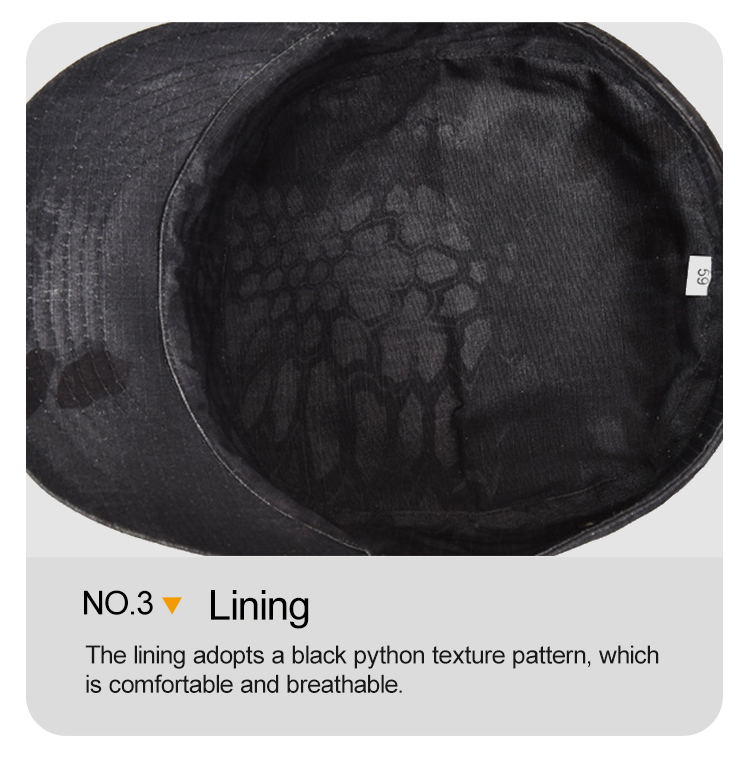Military style cap product detail 4